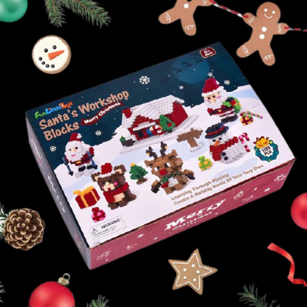 1135 PCs Micro Size Christmas 5 Different Packs Building Block Sets